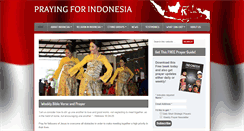 Desktop Screenshot of prayingforindonesia.com